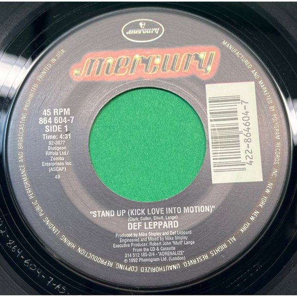 Def Leppard Stand Up / From the Inside Acoustic Hippies From Hell 45 Rock - Picture 1 of 4